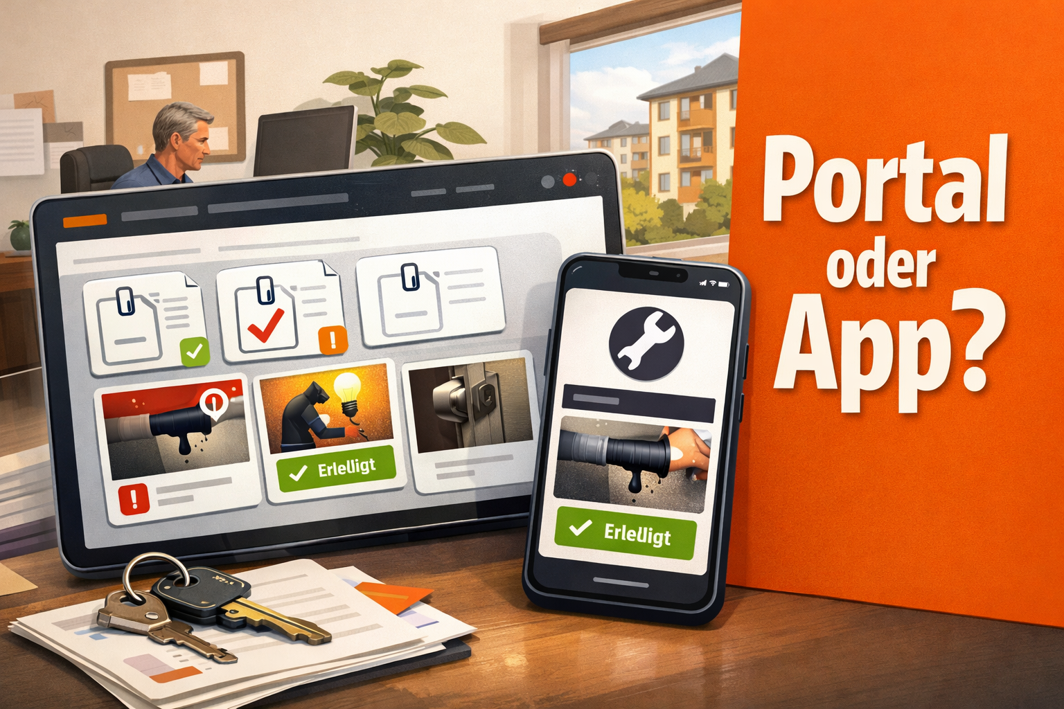 Cover-Bild: Kundenportal App für Hausverwaltungen richtig verbinden
