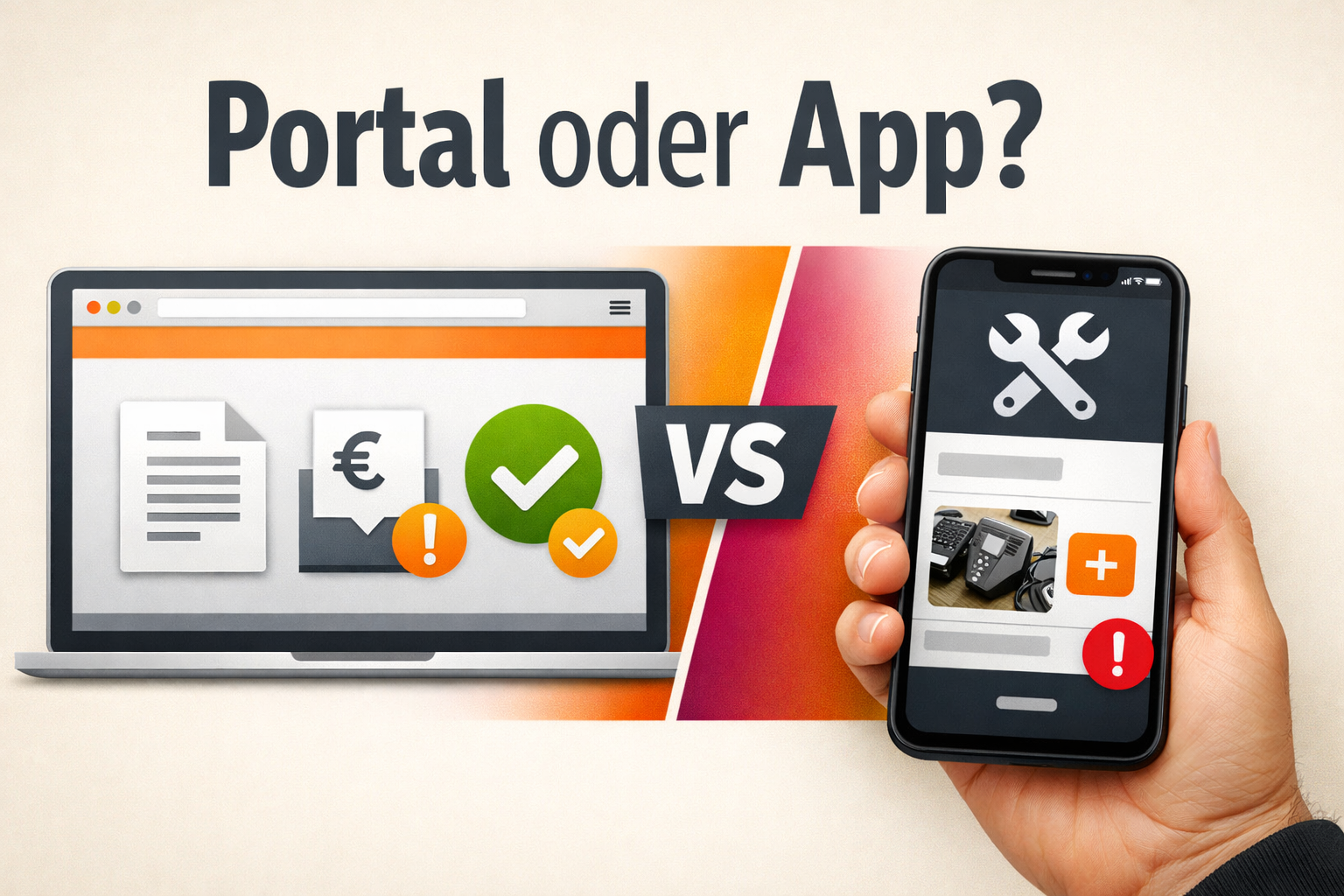 Cover-Bild: Kundenportal oder App für bessere Serviceanfragen?